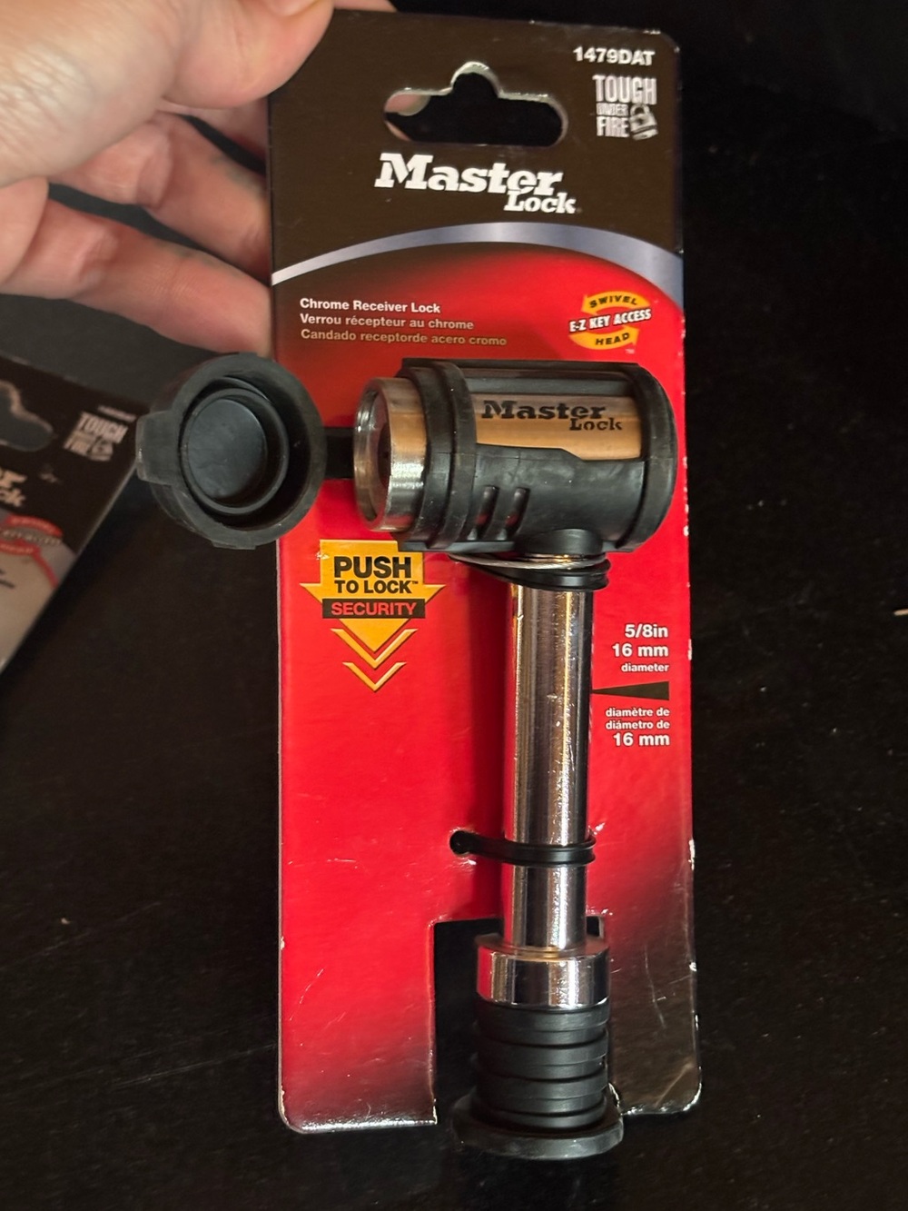 Master Lock Chrome Receiver Lock